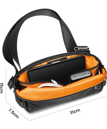 Tomtoc Compact X-PAC Sling Bag 4L - Water-Repellent Minimalist Shoulder Bag for Men & Women | Crossbody Bag for iPad Mini - Lightweight & Stylish - Buy Online on SooperMarket.com