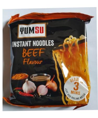 Instant Noodles beef Flavour pack of 10 ready to eat in 3 mins.