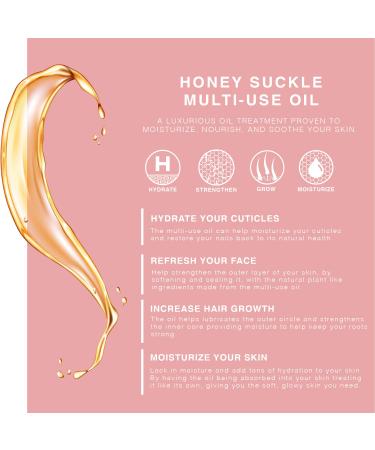 Provence Beauty Honey Suckle Jasmine Multi-Use Oil - 4 Fl Oz | Face, Body & Hair Hydration - Apricot Oil, Coconut Oil & Vitamin E - Buy Online on SooperMarket.com