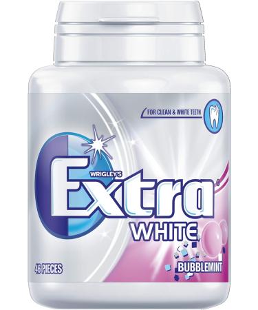 Extra Chewing Gum Sugar Free Peppermint Flavour Chewing Gum Bulk 30 Packs of 10 Pieces & White Chewing Gum Bottle Sugar Free Bubblemint Flavour 46 Pieces - Buy Online on SooperMarket.com