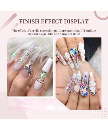 Saviland Clear Acrylic Powder 2.12 OZ - Professional Large Capacity Nail Polymer for Extension & French Manicure | Ideal Christmas Gift for Nail Salons & Home DIY - A1-Clear Acrylic Powder - Buy Online on SooperMarket.com