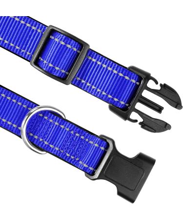 Joytale Reflective Dog Collar for Medium Dogs - Royal Blue - Durable & Stylish (Pack of 1) - Buy Online on SooperMarket.com