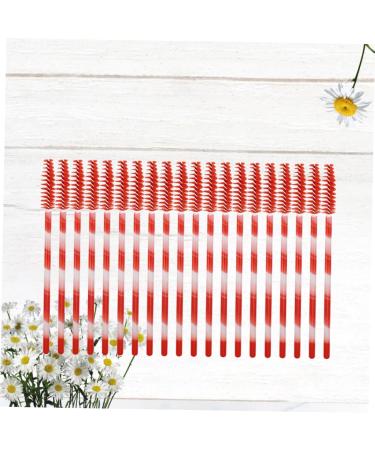 BELLIFFY 100pcs Nylon Eyelash Brush Lash Bonder Lash Lengthening Mascara Eyelash Remover Eyelash Mascara Red Size 1 Red - Buy Online on SooperMarket.com