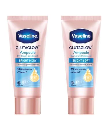 Vaseline Deo Dry Serum Bright & Dry Underarm Whitening Serum Restores Skin 20 Layers Deep With Collagen + Vitamin E 45Ml. Pack Of 2