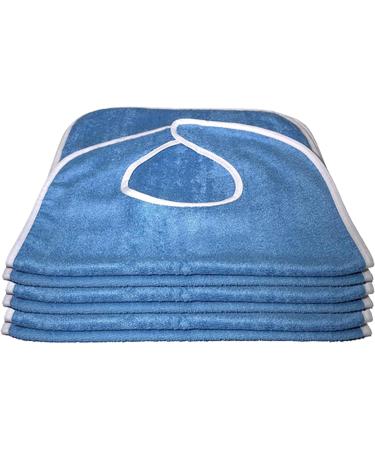 Bibs for Adults Adult Bibs for Eating 5PCS Absorbent Large Adult Bibs for Elderly Women Men Terry Cloth Bibs with Loop Closure Clothing Protectors - Buy Online on SooperMarket.com