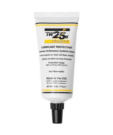Mil-Comm TW25B Premium Firearm and Gun Grease 4-Ounce Tapered Tip Tube, Synthetic Lubricant