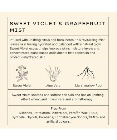 Jurlique - Sweet Violet and Grapefruit Hydrating Mist - All Skin Types - Natural Ingredients - 100ml Sweet Violet & Grapefruit - Buy Online on SooperMarket.com