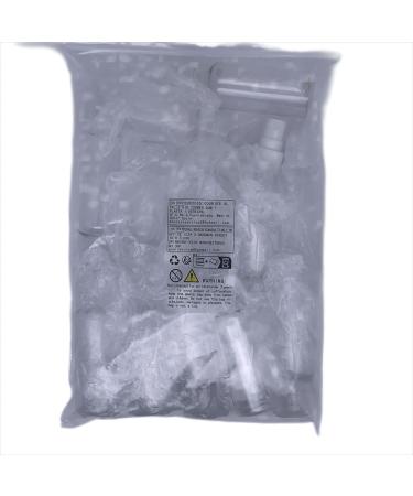 Tvnyoujia 12-Piece Travel Bottle Set | 50ml Empty Plastic Cosmetic Containers | Transparent Air Travel Bottles with Funnel & Nozzles - Buy Online on SooperMarket.com