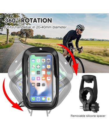 Shop LKEVREG Waterproof 360 Rotatable Mobile Phone Holder for Motorcycles & Bikes | Fits 4.5-6.7 Inch Smartphones - Buy Online on SooperMarket.com