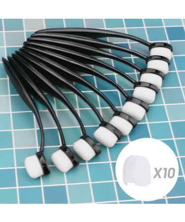 UNIMEIX 10 Pack Black Blending Brushes for Card Making and Crafts - Art Blender Brush Set with Cover - Buy Online on SooperMarket.com