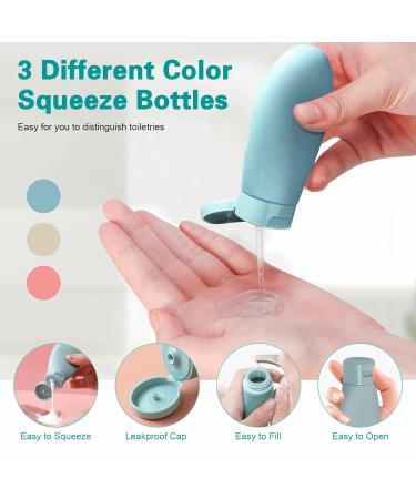 Travel Size Bottles for Toiletries & Skincare | Leakproof Refillable TSA Approved - 13PCS Makeup Essentials - Buy Online on SooperMarket.com