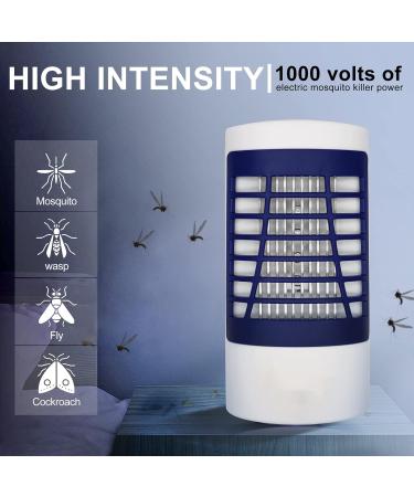 Bug Zapper Indoor Electronic Fly Zapper Lamp Non-Toxic Silent Insect Mosquito Killer Fly Killers Indoor for Home Use Effective Operation UV Insect Killer Fruit Fly Traps Indoor Blue - Buy Online on SooperMarket.com