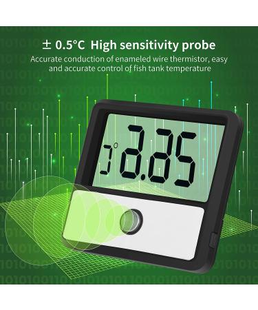 Capetsma Digital Aquarium Thermometer - Accurate Reptile and Fish Tank Temperature Gauge with Large LCD Screen - Buy Online on SooperMarket.com