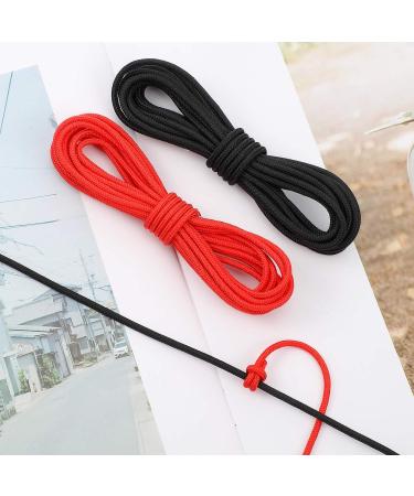 2 Pieces Archery D Loop Rope Set - 10 Feet, Bowstring Serving Thread, Release Material - Black and Red - Buy Online on SooperMarket.com