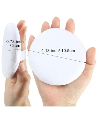 6-Pack Large 4.13" Powder Puffs - Soft Washable Velour Loose Powder Applicators for Body - Perfect for All Skin Types - Buy Online on SooperMarket.com