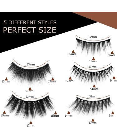 Lamora Reusable Magnetic Lashes | Waterproof Eyeliner & Applicator Kit | No Glue False Eyelashes | International Shipping - Buy Online on SooperMarket.com