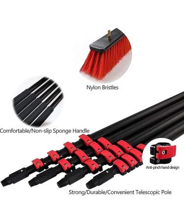 Water Fed Pole Kit Window Cleaning Pole Telescleaning Brush Photovoltaic Panel Cleaning Window Cleaning Brush Equipment/20Ft/6M 55cm Brush Head 10M/33FT - Buy Online on SooperMarket.com