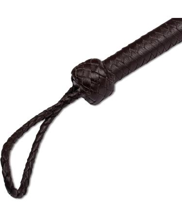 HADZAM Indiana Jones Bullwhip 10FT 12 Plaits Real Cow Hide Leather Rope Core - Brown - Buy Online on SooperMarket.com