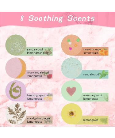 LighSele Shower Steamers - 8 Aromatherapy Bombs with Essential Oils for Women | Stress Relief Gift | Home Spa Christmas Gifts - 8 Count - Buy Online on SooperMarket.com
