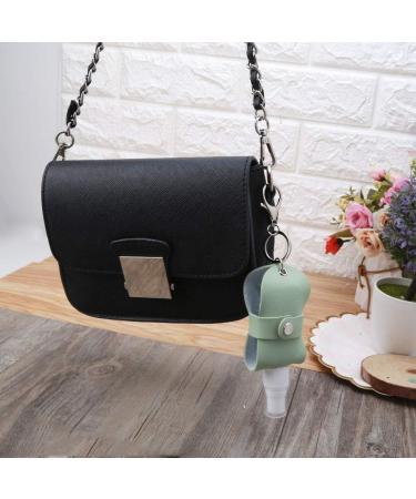 TEBI Portable 50ml Spray Bottle - Leak Proof & Refillable with Leather Keychain Holder - Black | Ideal for Travel & Daily Use - Buy Online on SooperMarket.com