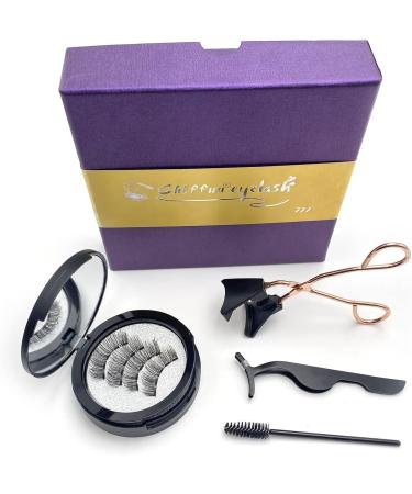 Magnetic Eyelashes Set - 3 Pairs Reusable False Lashes, Natural Look, 3D Effect, Waterproof with Applicator - Buy Online on SooperMarket.com