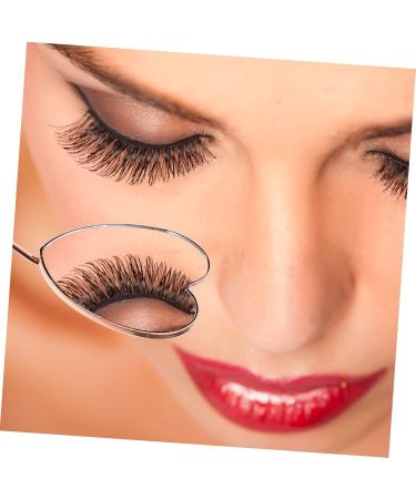 Eyelash Inspection Mirror - Heart Shape Eyelash Mirror for Extensions | Salon Makeup Magnifier (18.7x5.6x0.8cm) - Perfect for Lash Techs - Buy Online on SooperMarket.com