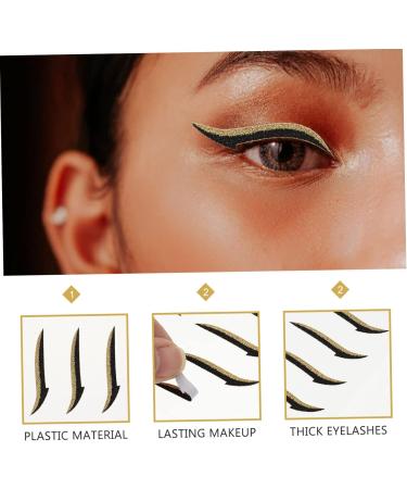 Gogogmee 40 pairs Double Womens Eyelid Quick Glitter Eyes Tapes Eyeshadow Strips Eye Adhesive Reusable - Buy Online on SooperMarket.com