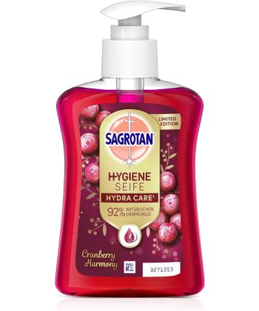 Sagrotan Hand Soap Cranberry Limited Edition - 6 x 250ml Value Pack | Premium Liquid Soap for Healthy Hands - Buy Online on SooperMarket.com