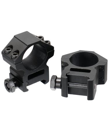 AccuShot Picatinny/Weaver Medium Profile 2-piece 1-inch Rings