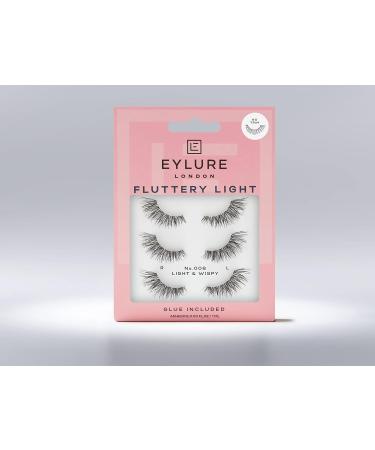 Eylure London 3/4 Length 008 Black Eyelashes w/ Glue - 7 Count - Buy Online on SooperMarket.com