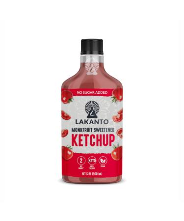 Lakanto Sugar Free Ketchup - Sweetened With Monk Fruit - Keto, Paleo, & Vegan Friendly, Gluten Free, Low Carb Condiment - Perfect For Burgers (13 FL OZ)