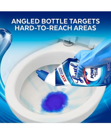 Lysol Power Toilet Bowl Cleaner Gel - 24oz (9 count) | Disinfecting & Stain Removal Formula - Buy Online on SooperMarket.com