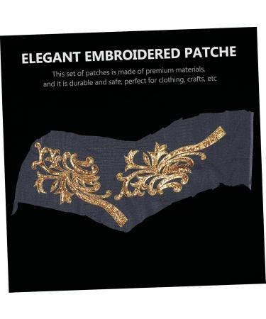 Operitacx 2 Pairs Flower Cloth Sticker Decor Sequin Applique Clothing Patch Stickers Wing Bride Accessories - Buy Online on SooperMarket.com