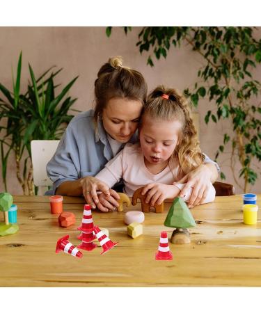 Toyandona 50 Mini Traffic Cone Set - Kids Warning Cones & Fairy Garden Accessories - Perfect Gift for Dollhouse & Mini Landscape Decoration - Buy Online on SooperMarket.com