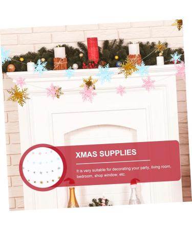Cabilock 3D Snowflake Pendant 4 Sets 3D Snowflake Charm Christmas Snowflake Pendant Holiday Bunting Garland New Paper Large Pack - Buy Online on SooperMarket.com