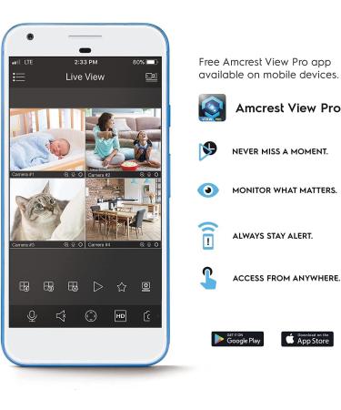 Amcrest 4MP ProHD Indoor WiFi Camera with Pan/Tilt Two-Way Audio Night Vision Remote Viewing - IP4M-1041B Black - Buy Online on SooperMarket.com