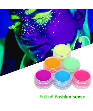 8pcs UV Body Paint Kit - Glow in the Dark Makeup Set for Halloween & Black Light Body Painting - Buy Online on SooperMarket.com