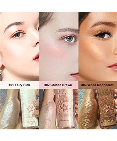 Lovelycat Body Glitter Powder Stick Face highlights Shimmer Face and Body Highlighter Powder with Sponge Head Magic Colour Shiner Powder for Face Body Arms Collarbones and Leg (01#White) - Buy Online on SooperMarket.com