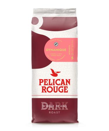 Pelican Rouge DYNAMIQUE Whole Dark Roasted Coffee Beans | 75 percent Arabica | Rainforest Alliance Certified | New 2023 blend | 1kg bag | Fully-recyclable packaging
