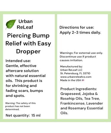 Urban ReLeaf Piercing Bump Relief Set | Keloid Treatment & Sea Salt Solution - Made Fresh in USA - Buy Online on SooperMarket.com