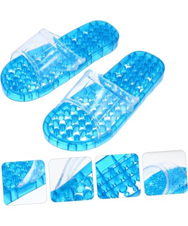 MAGICLULU 2 Pairs Slippers Quick Drying Shower Slippers Green Home Indoor Slippers Non Dorm Shoes Gym Foot Spa Soak Tub Shower Footware Massaging Travel Pvc Household Plastic Barrel 28x10.3cm 11x3pcs Bluex3pcs - Buy Online on SooperMarket.com