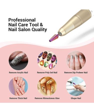 MelodySusie Professional Tornado Carbide Tungsten Nail Drill Bit - Fine Tapered Series Bit-X for Manicure Pedicure Gel Polishing - Purple Salon Bits - Buy Online on SooperMarket.com