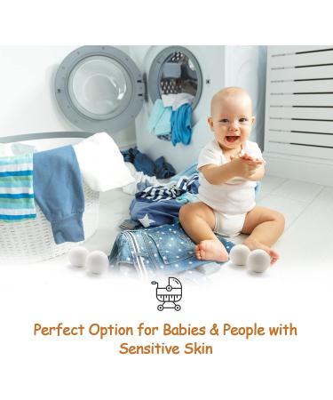 Woolly Molly XL 6-Pack Organic Wool Dryer Balls New Zealand Wool, 1200 Loads, Energy & Time Saver, Fabric Softener, Anti-Static, Lint Free - Buy Online on SooperMarket.com