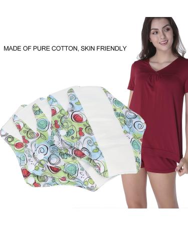 5-Pack Washable Cloth Menstrual Pads for Women - Reusable Bamboo Mama Pad Liners - Buy Online on SooperMarket.com