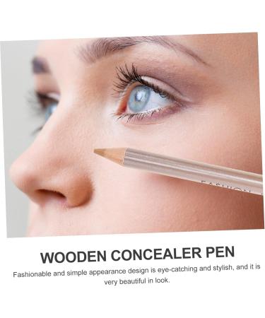 HAPINARY 4pcs Concealer Pen Highlighter Stick Dark Circle Concealer Make up Concealer for Face Wooden 1 g (Pack of 1) Ivory - Buy Online on SooperMarket.com