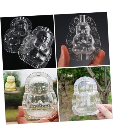 KALLORY 4 pcs Tiny Melon Duddha Stereotypes Pear Watermelon Plastic Shaping Adorable Peach Shape Transparentx2pcs 10x7cmx2pcs - Buy Online on SooperMarket.com
