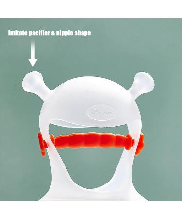 BAOK Hand Biting Rings for Babies | Anti-Drop Silicone Bite Ring Toys | Durable Dental Play Stuff | Safe Baby Gifts - Orange - Buy Online on SooperMarket.com