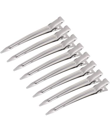 Quesuc 24 Pieces 3.5 inches Metal Curl Clips Duck Bill Sectioning Clips Alligator Hair Clips