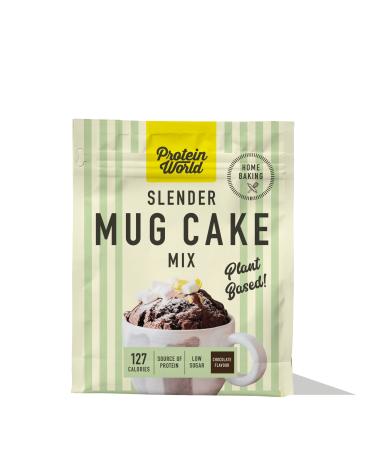 Protein World Slender Mug Cake Plant Based Chocolate Low Calorie Diet Whey Protein Snack High Protein No Added Sugar Fat-Reduced Natural Flavouring 12 Serving 500g Plant Based Chocolate 500.00 g (Pack of 1)