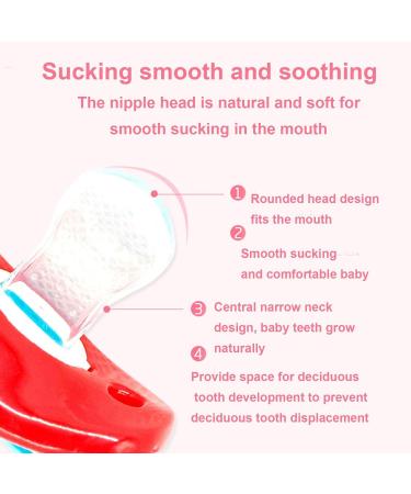 Bexdug Orthodontic Pacifier for 6-18 Months | Funny Mustache Design | Perfect Gift for Boys & Girls | International Shipping Available - Buy Online on SooperMarket.com